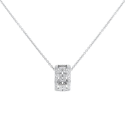 [Lunabriance]PARENTESI NECKLACE SILVER DIAMOND