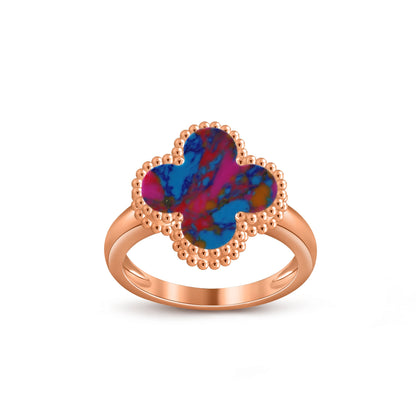 [Luna Brilliance]CLOVER RING ROSE GOLD COLLECTION