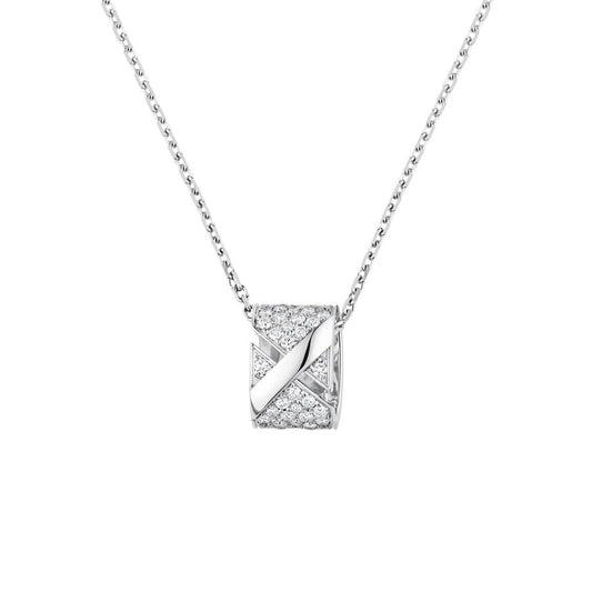 [Lunabriance]LIENS EVIDENCE DIAMOND PAVED NECKLACE