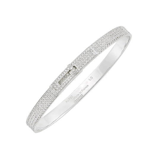 [Lunabriance]HM KELLY BRACELET IN SILVER AND FULL PAVE DIAMOND