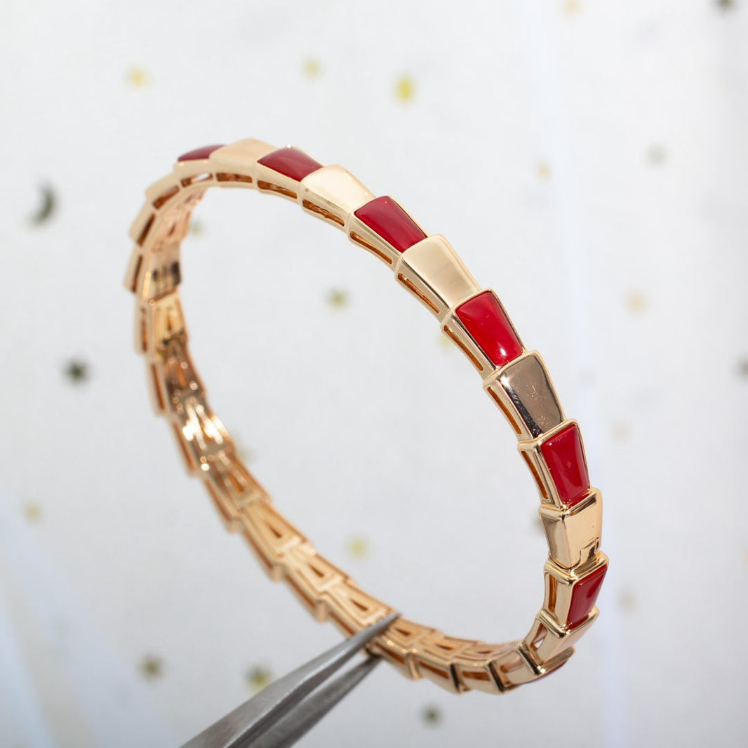 [Luna Brilliance]SERPENTI BRACELET PINK GOLD RUBELLITE