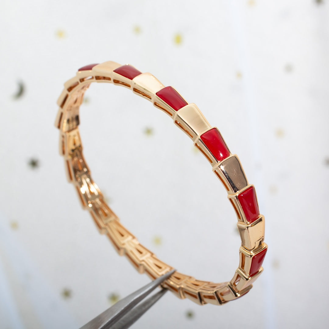 [Lunabriance]SERPENTI BRACELET PINK GOLD RUBELLITE