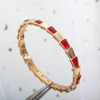 [Luna Brilliance]SERPENTI BRACELET PINK GOLD RUBELLITE