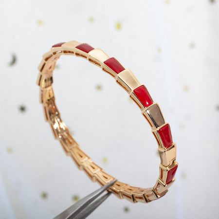 [Luna Brilliance]SERPENTI BRACELET PINK GOLD RUBELLITE