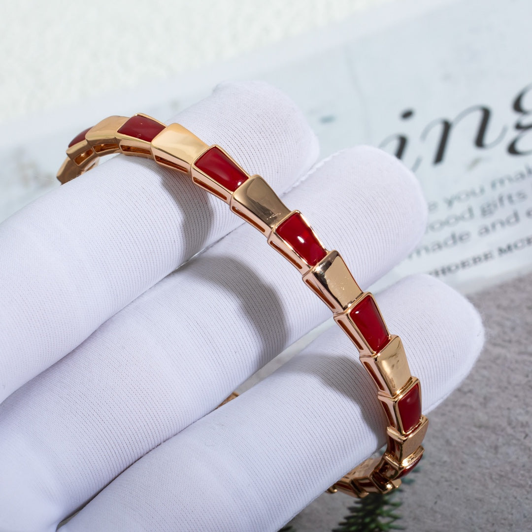 [Lunabriance]SERPENTI BRACELET PINK GOLD RUBELLITE