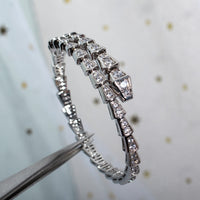 [Luna Brilliance]SERPENTI BRACELET 6MM SILVER DIAMOND
