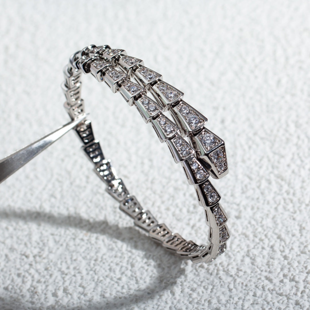 [Lunabriance]SERPENTI BRACELET 6MM SILVER DIAMOND