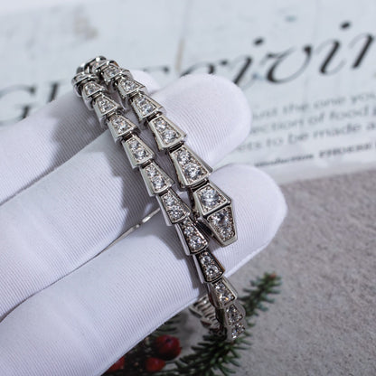 [Lunabriance]SERPENTI BRACELET 6MM SILVER DIAMOND