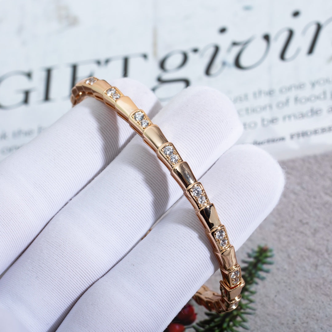 [Lunabriance]SERPENTI BRACELET PINK GOLD DIAMOND