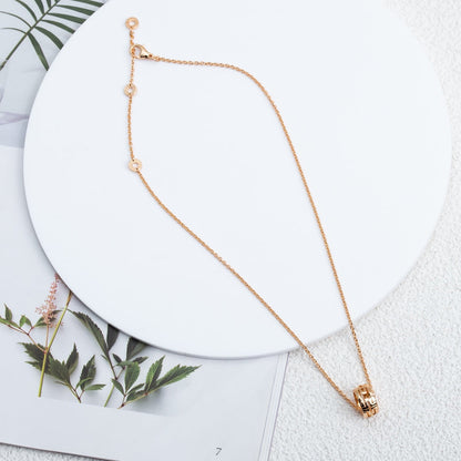 [Lunabriance]PARENTESI NECKLACE PINK GOLD