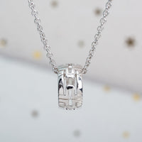 [Luna Brilliance]PARENTESI NECKLACE SILVER