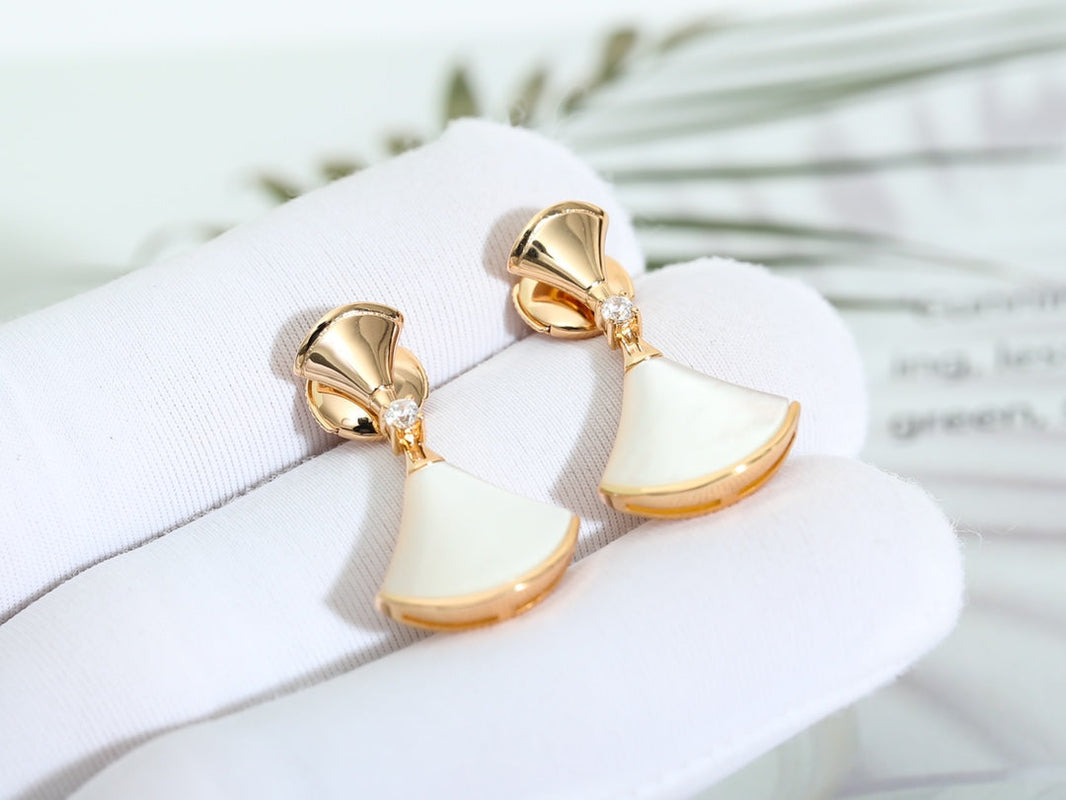 [Luna Brilliance]DREAM MOP PINK GOLD EARRINGS