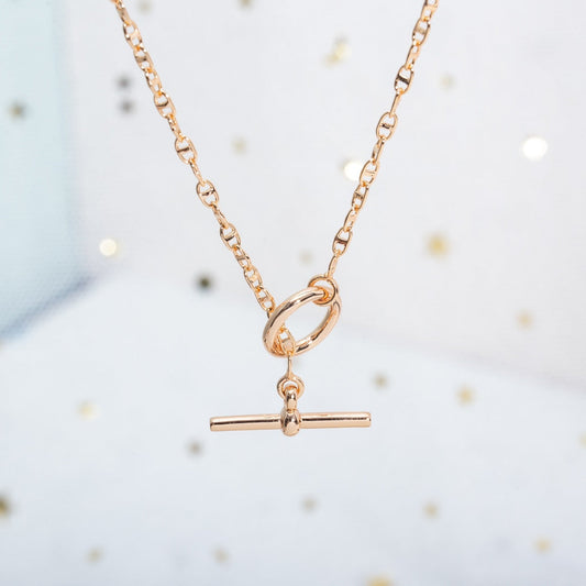 [Lunabriance]ECHAPPEE NECKLACE PINK GOLD