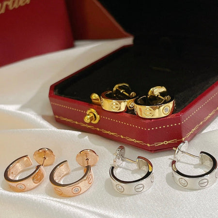 [Luna Brilliance]LOVE EARRINGS 5.7MM 2 DIAMONDS