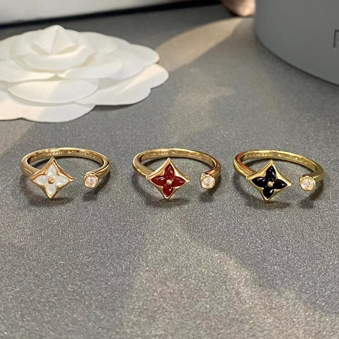 [Lunabriance]STAR 1 DIAMOND OPEN RING