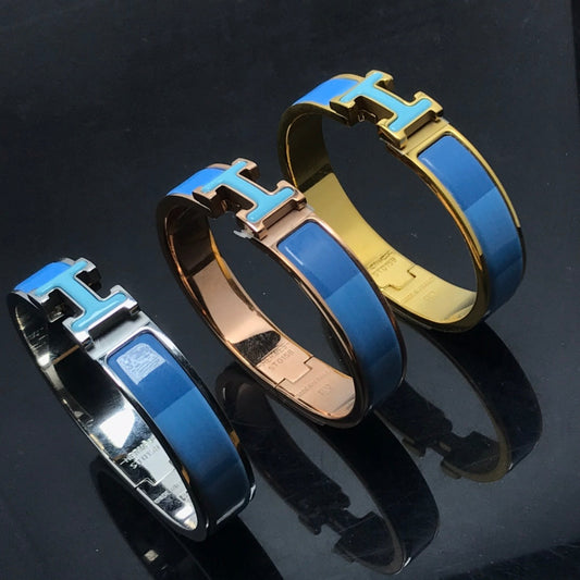 [Lunabriance]H BRACELET BLUE RAINBOW CERAMIC