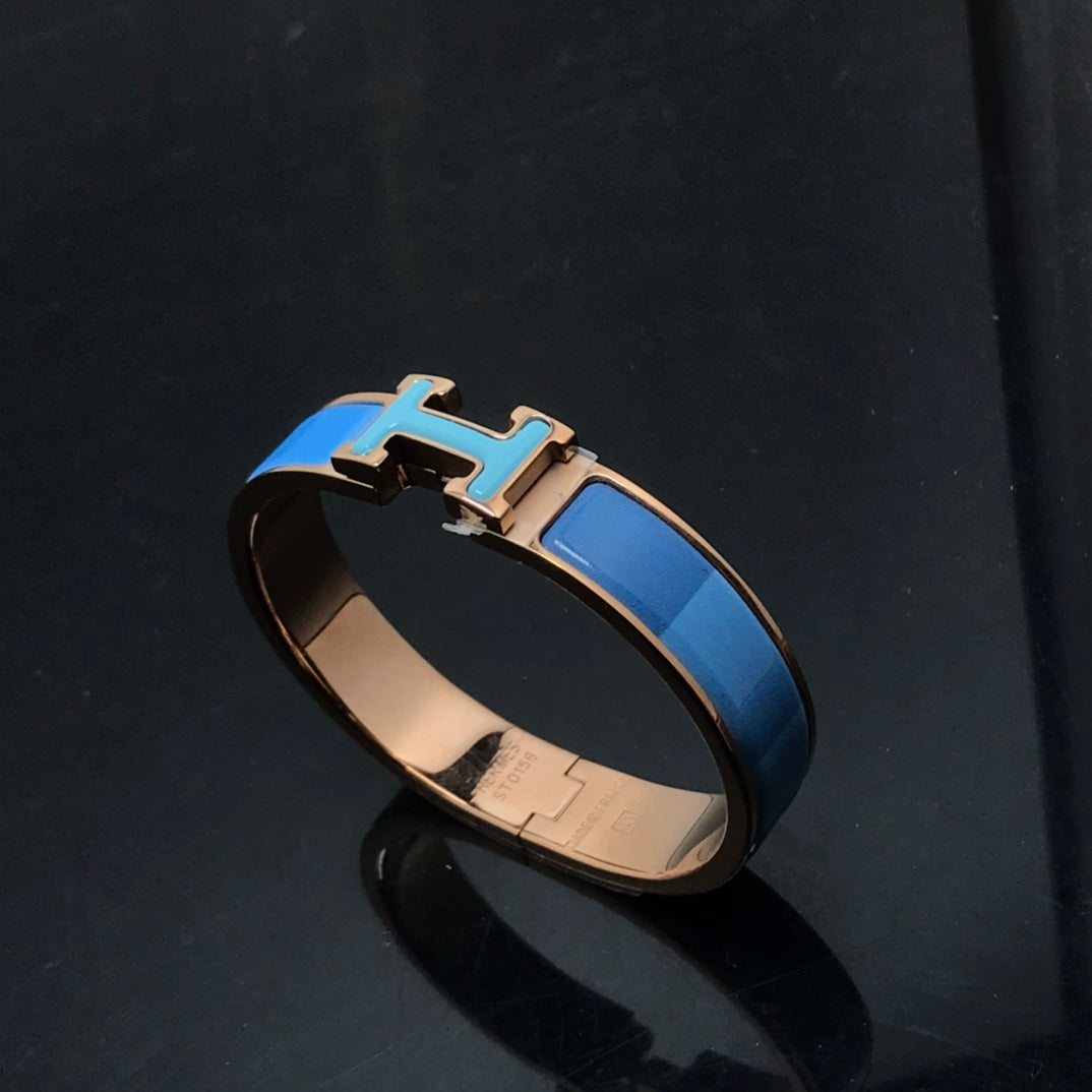 [Lunabriance]H BRACELET BLUE RAINBOW CERAMIC