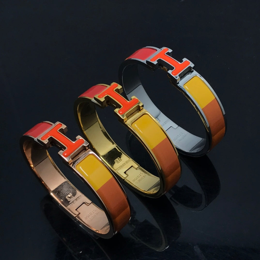 [Lunabriance]H BRACELET ORANGE RAINBOW CERAMIC