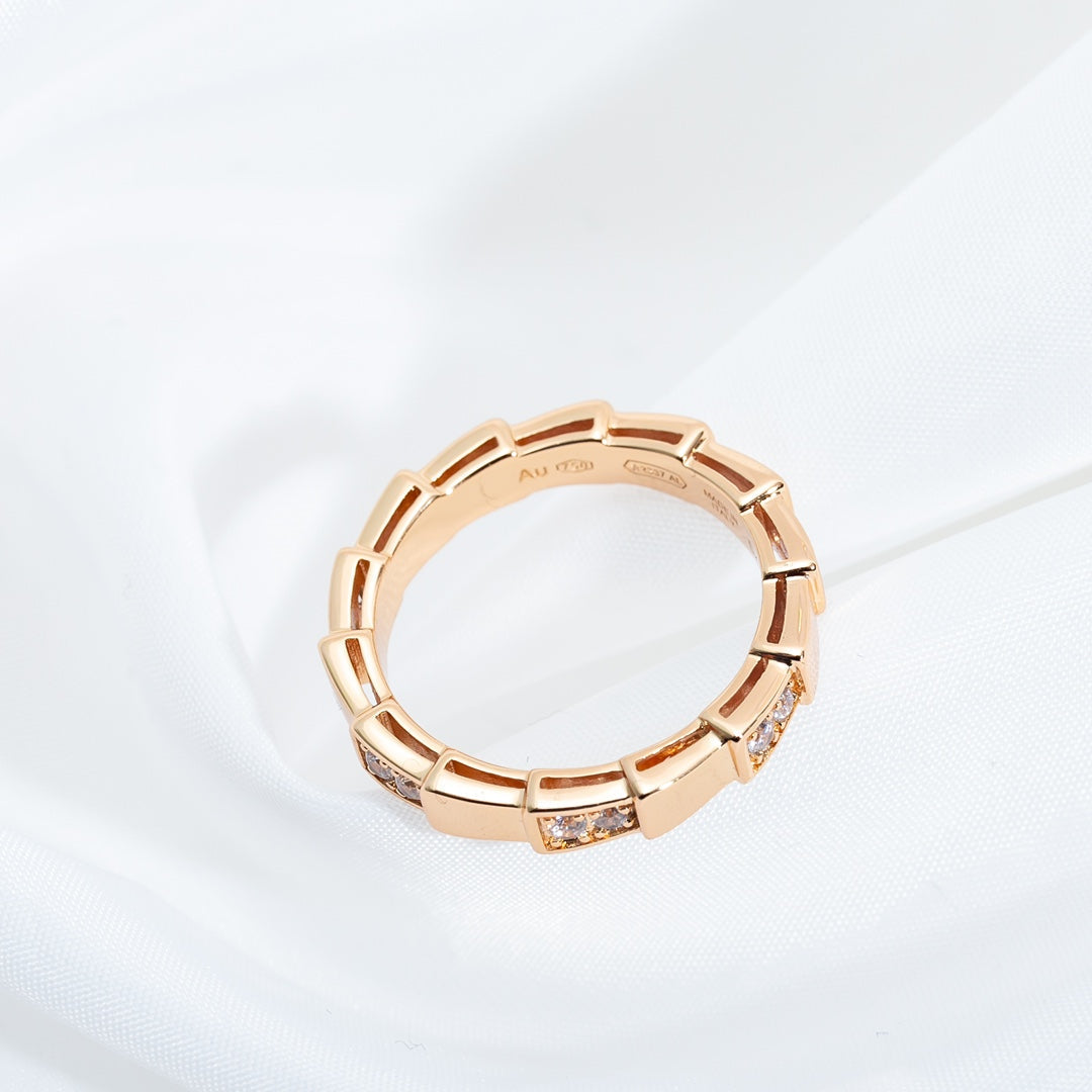 [Lunabriance]SERPENTI RING PINK GOLD  3MM