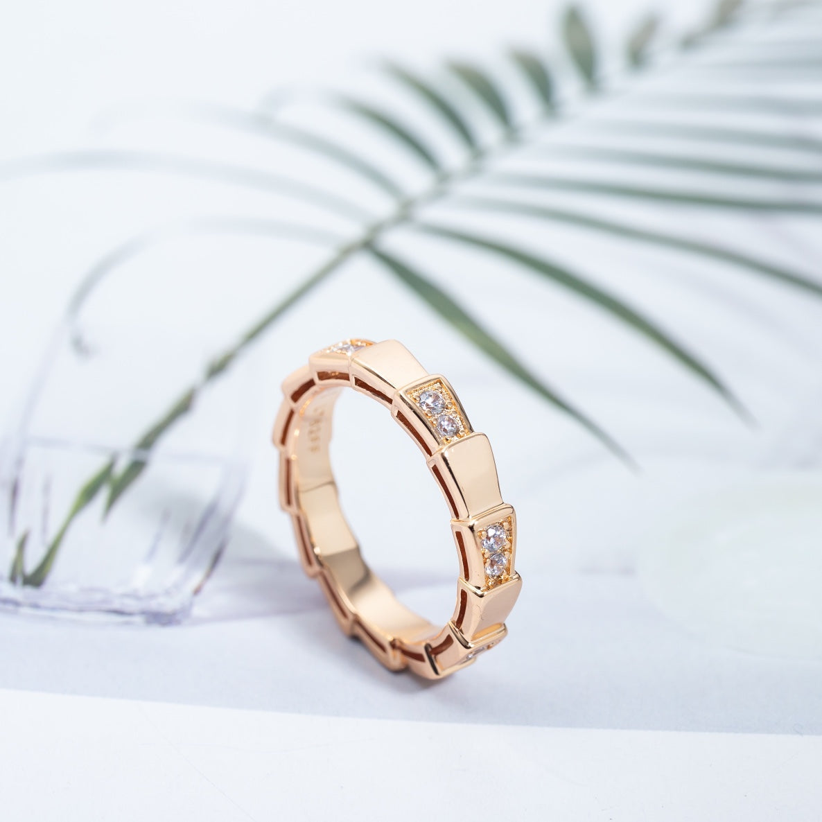 [Lunabriance]SERPENTI RING PINK GOLD  3MM