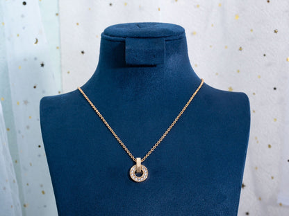 [Lunabriance]GARI NECKLACE PINK GOLD DIAMOND