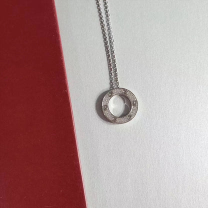 [Lunabriance]LOVE NECKLACE ADJUSTABLE SILVER