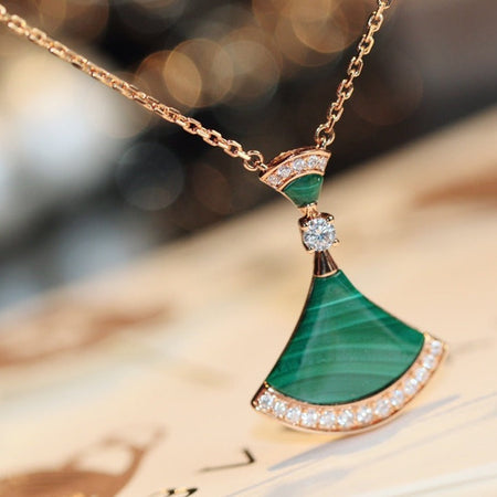 [Luna Brilliance]DREAM NECKLACE MALACHITE DIAMOND