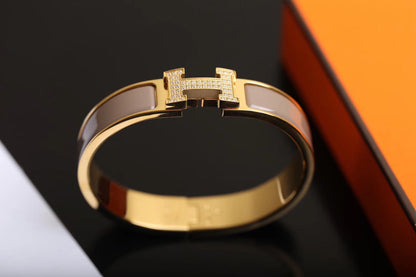 [Lunabriance]H BRACELET GOLD DIAMOND