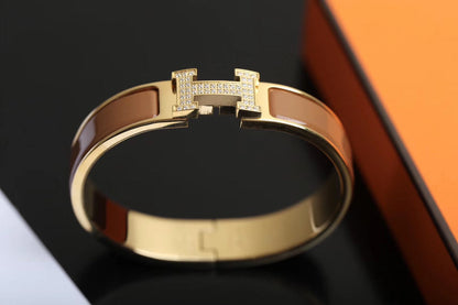 [Lunabriance]H BRACELET GOLD DIAMOND