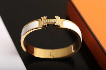 [Lunabriance]H BRACELET GOLD DIAMOND