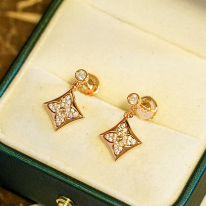 [Lunabriance]STAR DIAMONDS EARRINGS GOLD