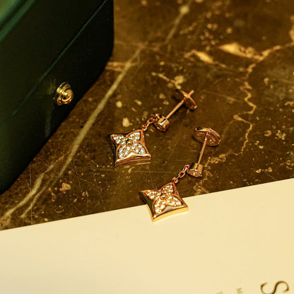 [Lunabriance]STAR DIAMONDS EARRINGS GOLD