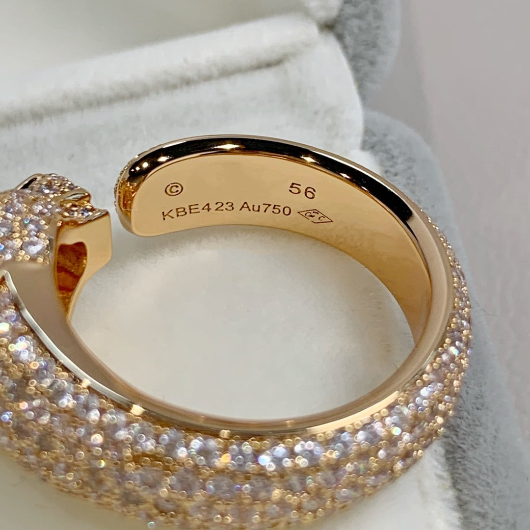 [Lunabriance]PANTHERE PINK GOLD DIAMOND RING