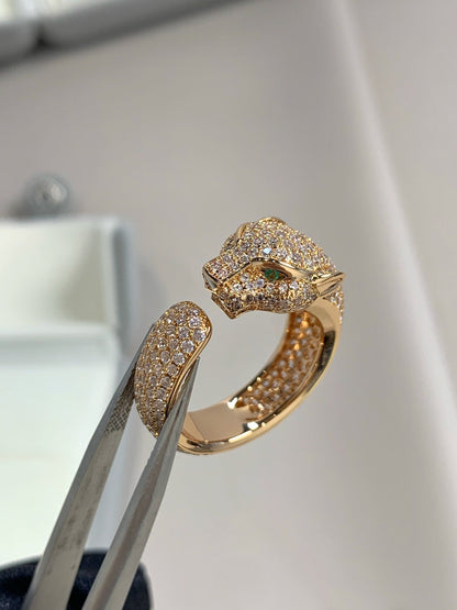 [Lunabriance]PANTHERE PINK GOLD DIAMOND RING