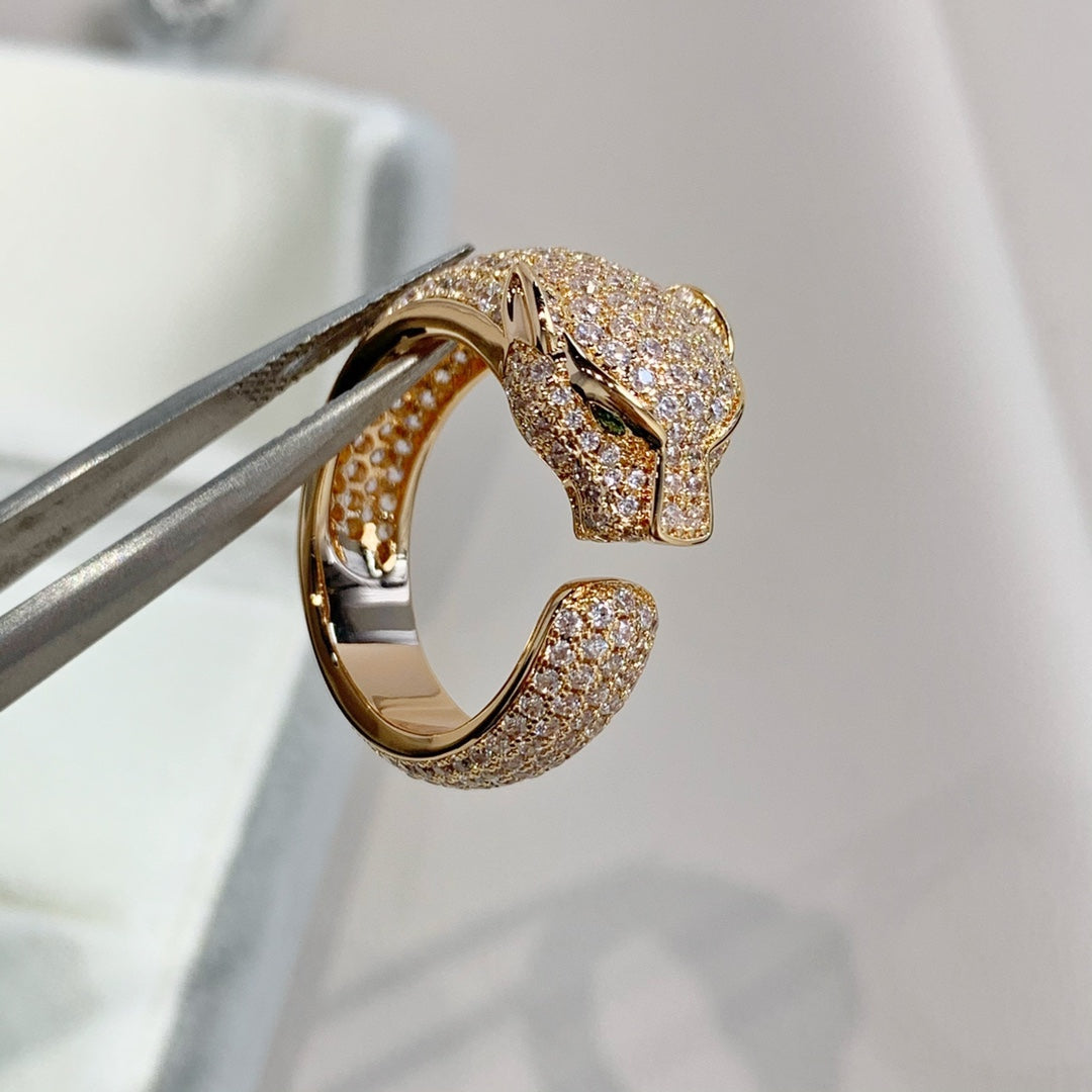 [Lunabriance]PANTHERE PINK GOLD DIAMOND RING