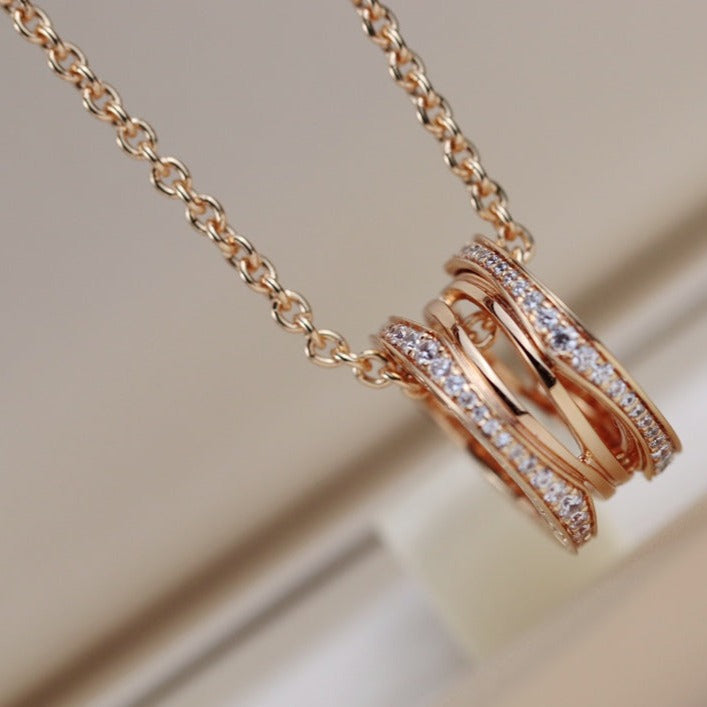 [Luna Brilliance]ZERO 1 PINK GOLD NECKLACE