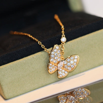 [Lunabriance]BUTTERFLY DIAMOND NECKLACE