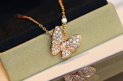 [Lunabriance]BUTTERFLY DIAMOND NECKLACE