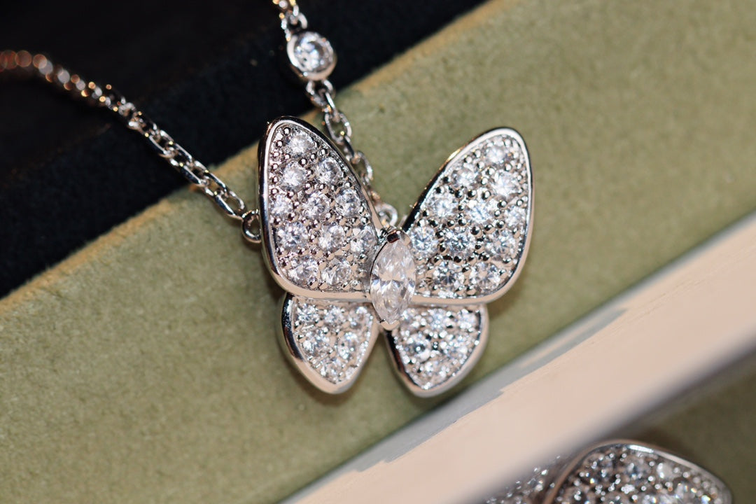 [Lunabriance]BUTTERFLY DIAMOND NECKLACE