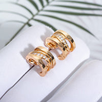 [Luna Brilliance]ZERO 1 PINK GOLD DIAMONDS EARRINGS