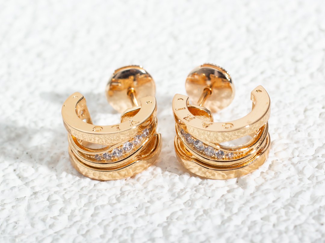 [Lunabriance]ZERO 1 PINK GOLD DIAMONDS EARRINGS