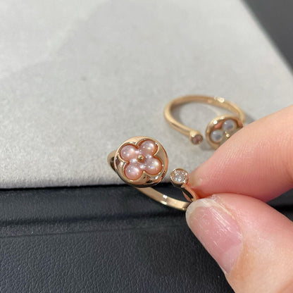 [Lunabriance]SUN 1 DIAMOND PINK MOP RING