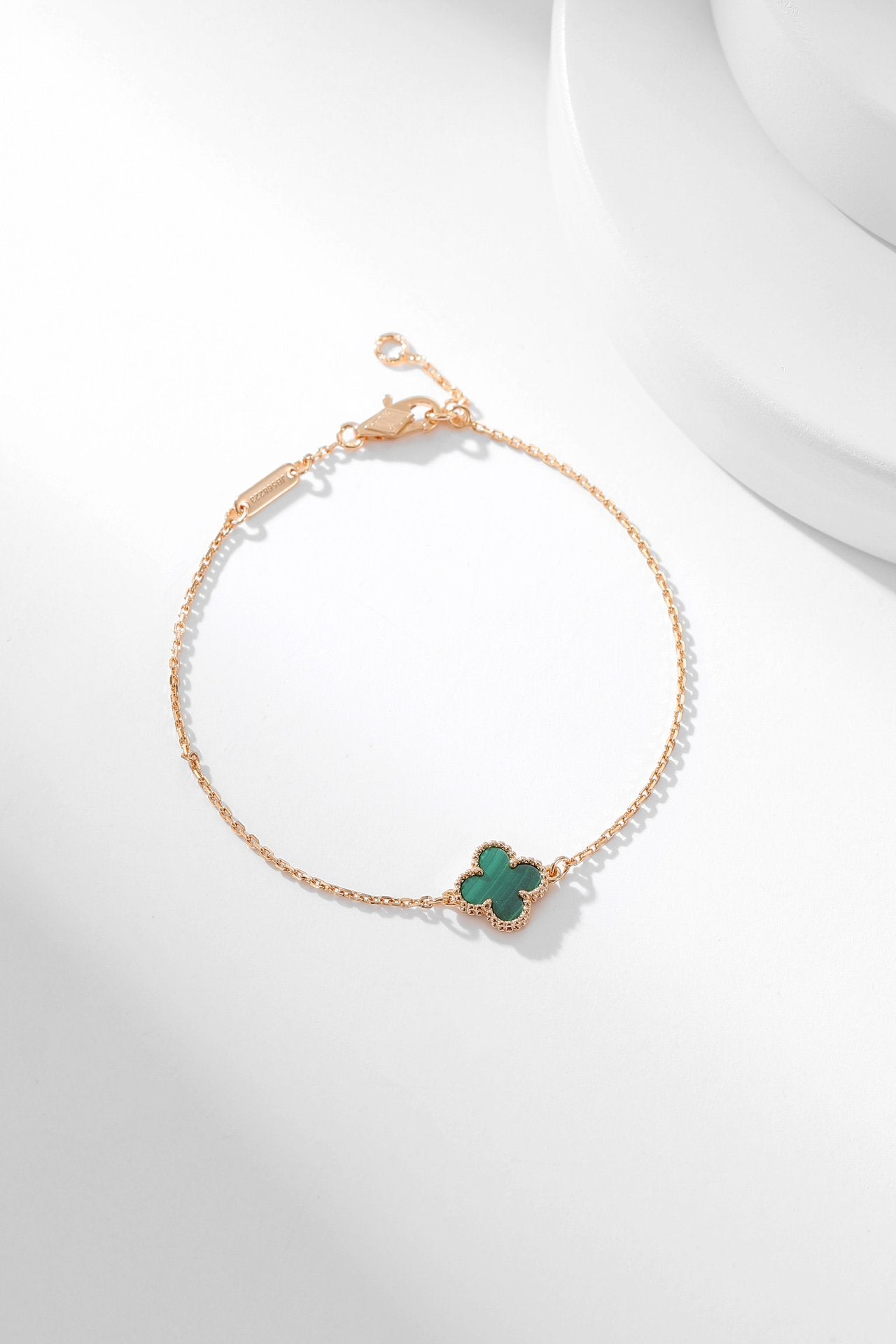 [Lunabriance]CLOVER BRACELET MALACHITE 1 MOTIF