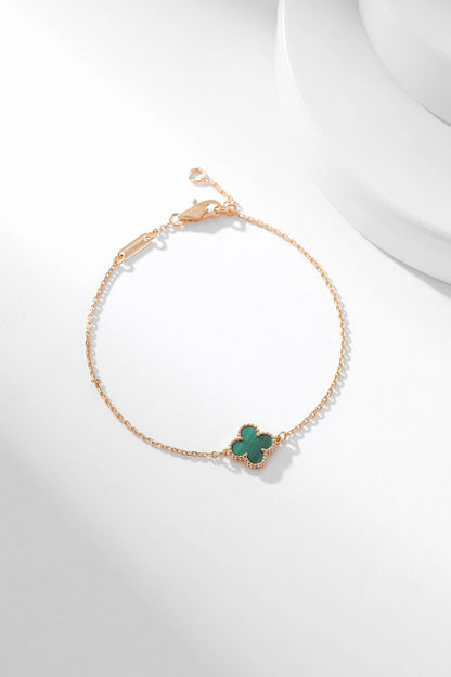 [Lunabriance]CLOVER BRACELET MALACHITE 1 MOTIF