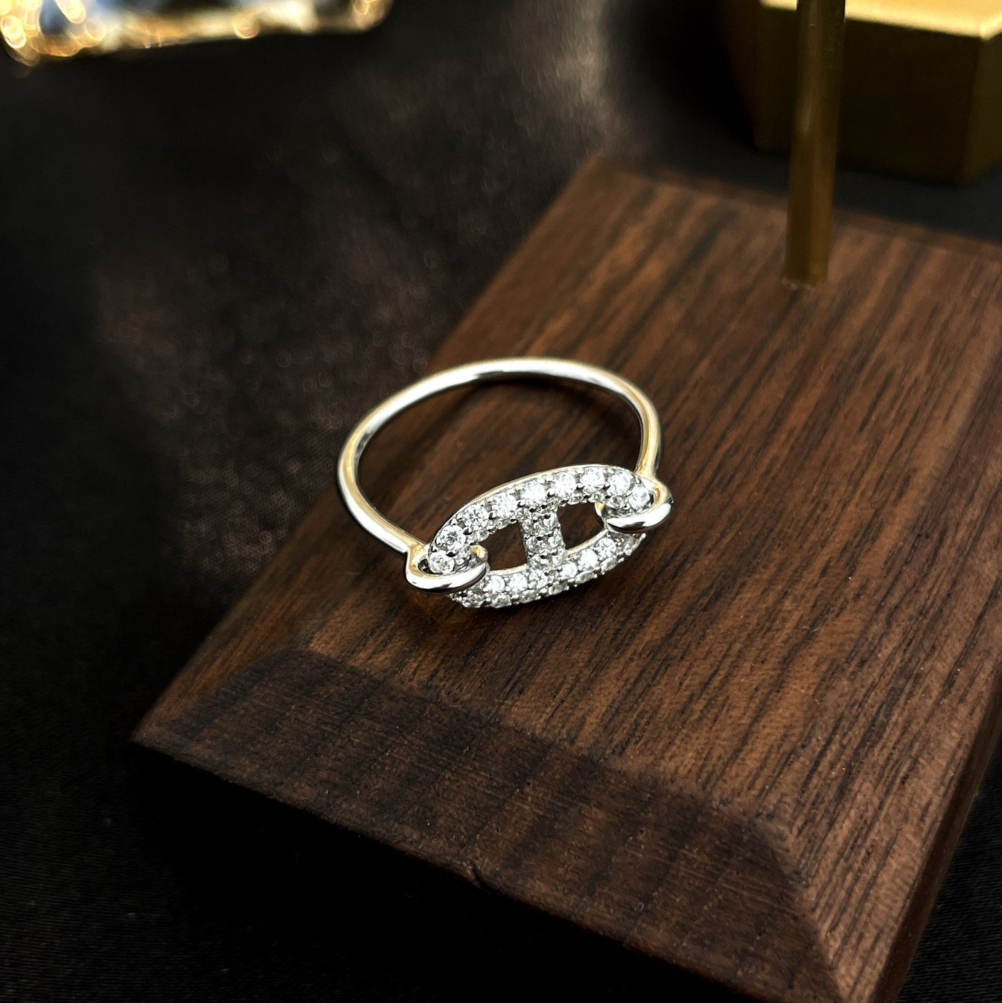 [Lunabriance]RONDE SMALL SILVER DIAMOND RING