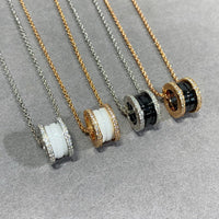 [Luna Brilliance]ZERO 1 DIAMOND CERAMIC NECKLACE