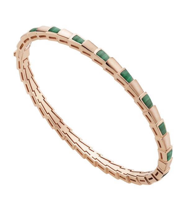 [Luna Brilliance]SERPENTI BRACELET PINK GOLD MALACHITE