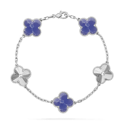 [Luna Brilliance]CLOVER 5 MOTIF BLUE VEINS BRACELET COLLECTION