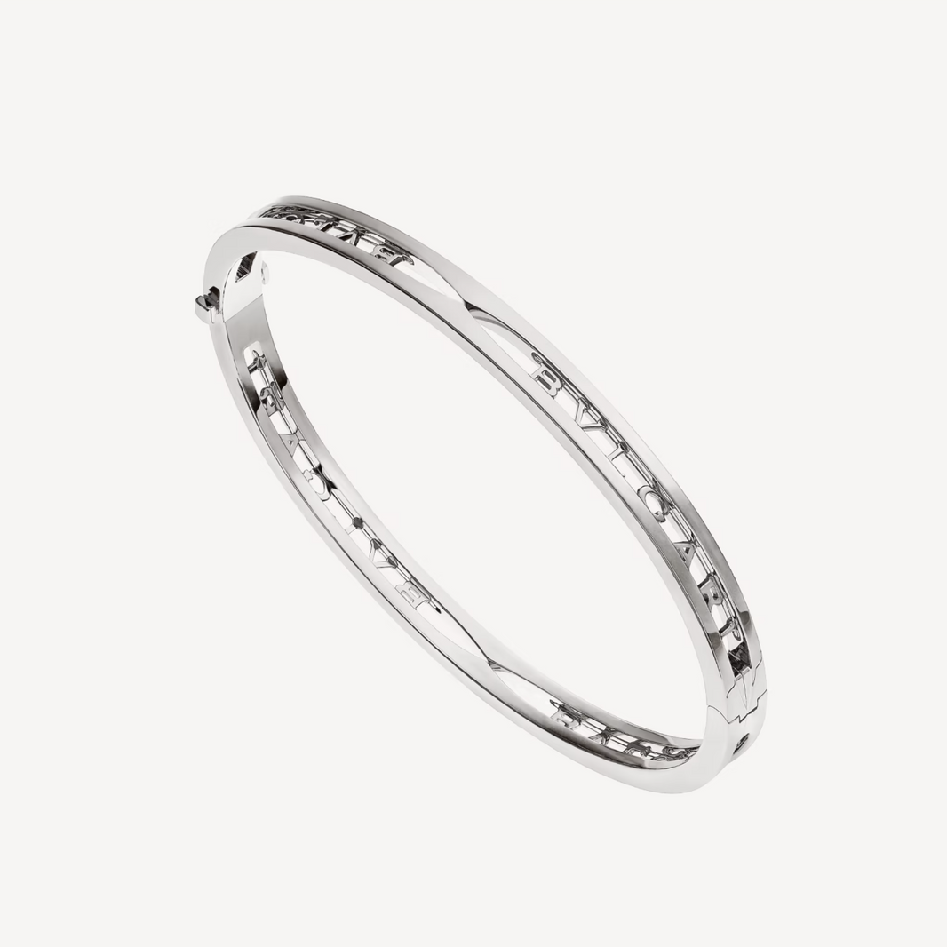 [Luna Brilliance]ZERO 1 SPIRAL LOGO SILVER BRACELET
