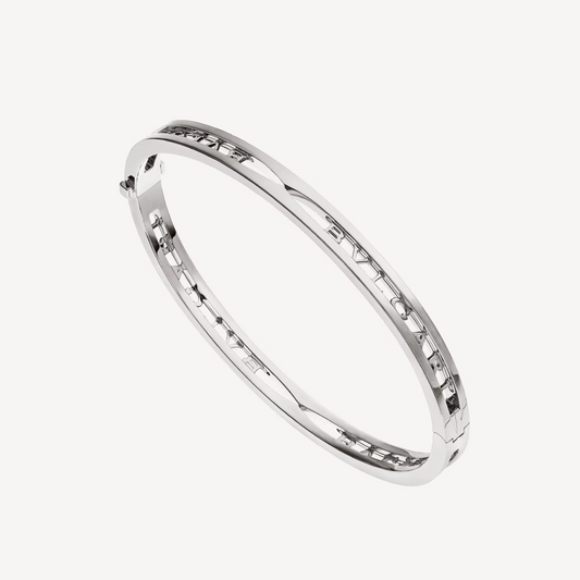 [Lunabriance]ZERO 1 SPIRAL LOGO SILVER BRACELET